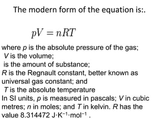 Flow of gases
– Flow by definition is the quantity of the gas or
fluid which passes a point in unit time.
In equation form...
