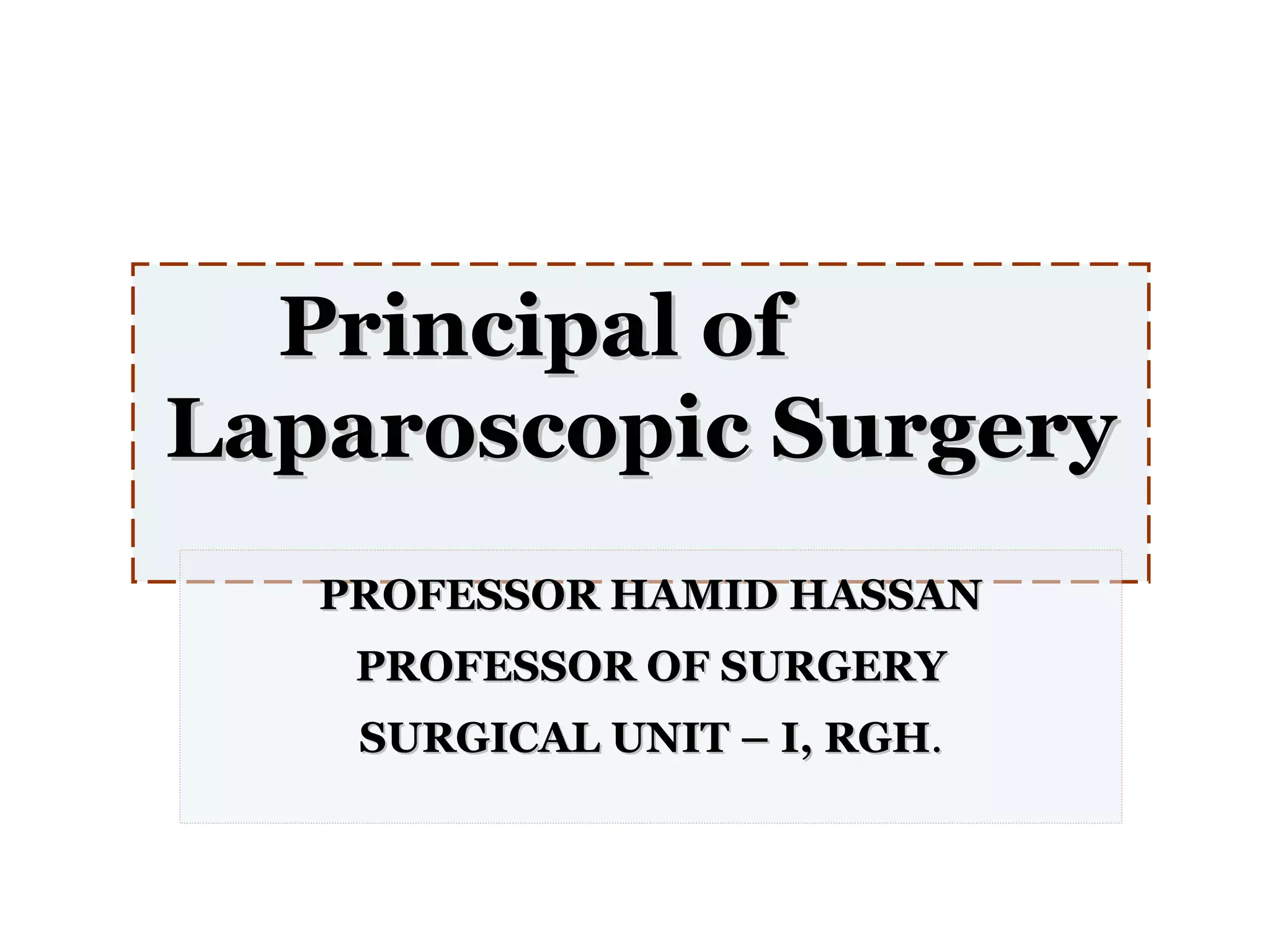 Laproscopic surgery | PPT