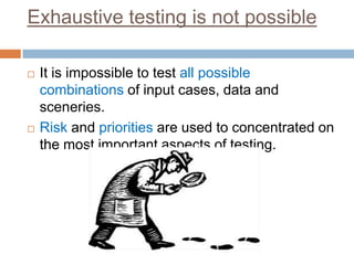 Principles of Software testing | PPSX