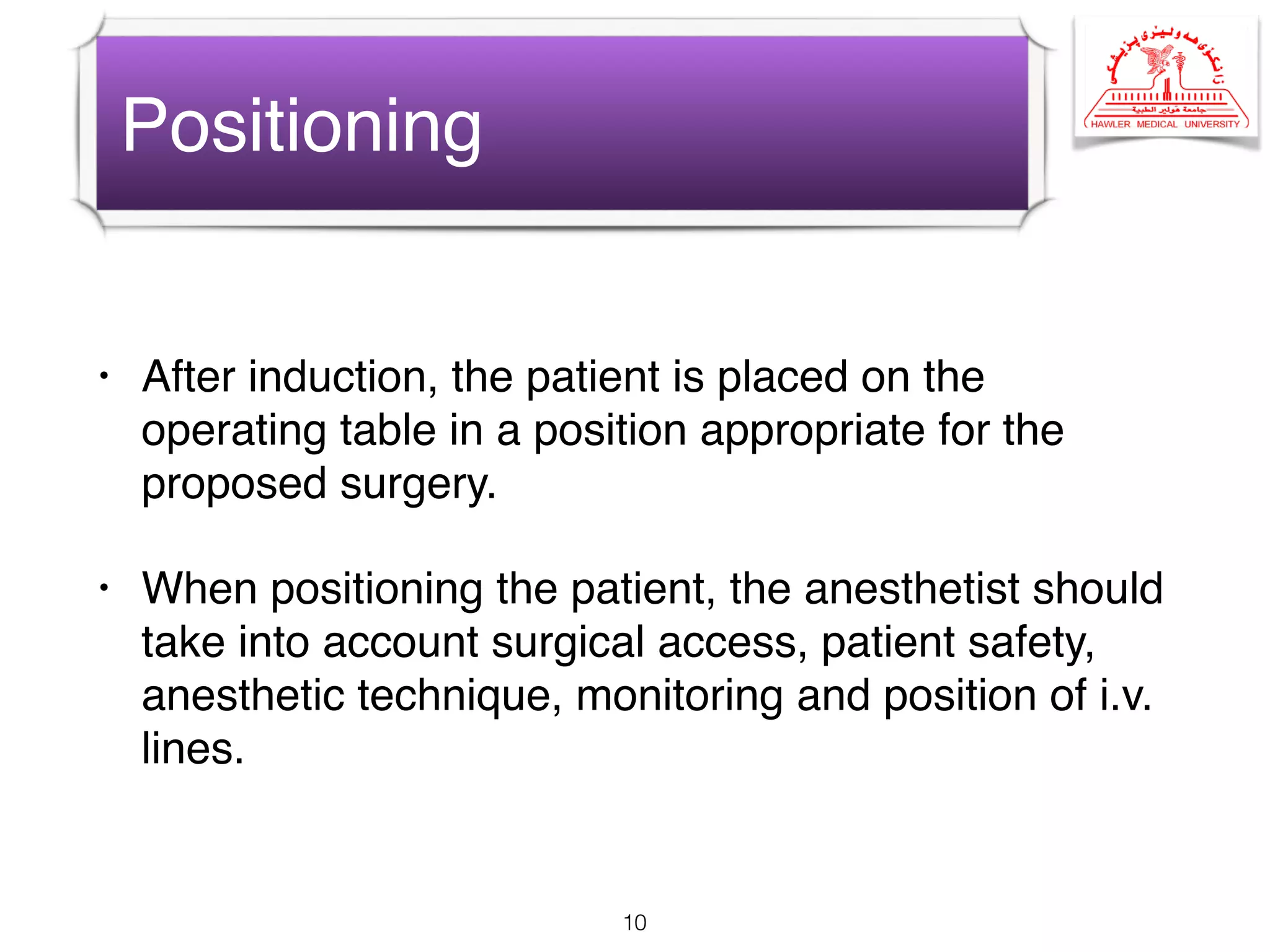 Principles of Anesthesia | PDF
