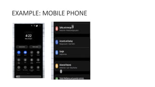 EXAMPLE: MOBILE PHONE
 