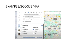 EXAMPLE:GOOGLE MAP
 