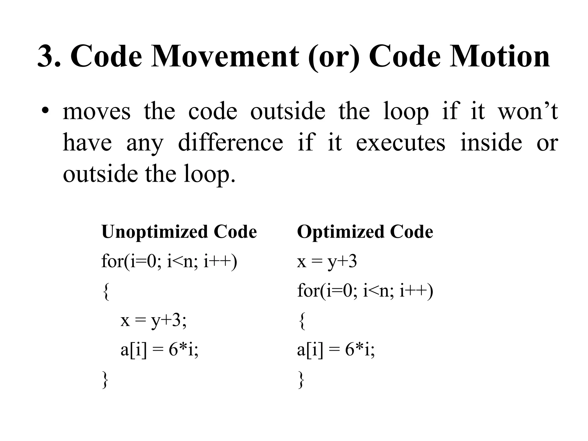 Principal Sources of Optimization in compiler design | PPTX