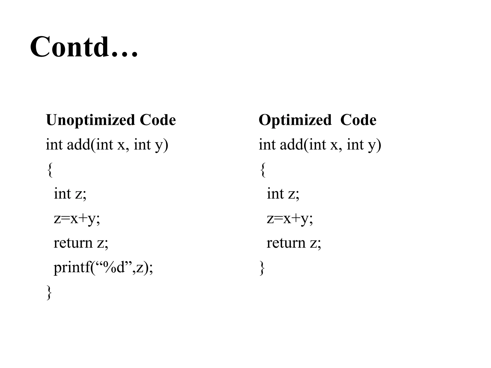 Principal Sources of Optimization in compiler design | PPTX