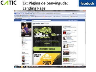Ex: Pàgina de benvinguda:
Landing Page
 