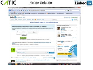 Inici de Linkedin
 