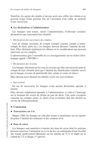 Principes de technique bancaire