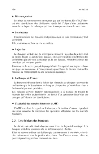 Principes de technique bancaire