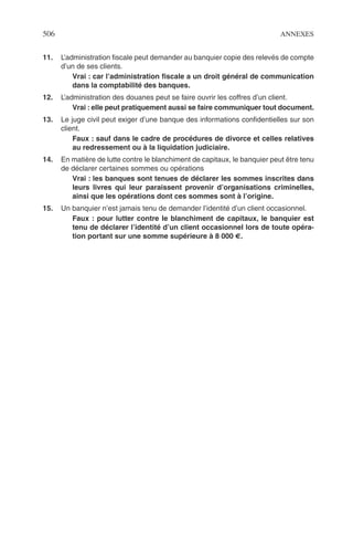 Principes de technique bancaire