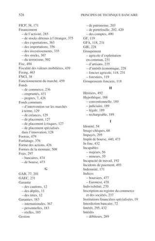 Principes de technique bancaire
