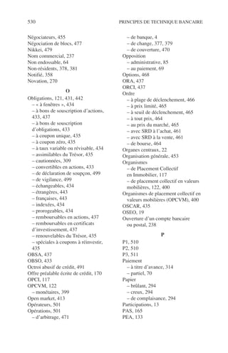 Principes de technique bancaire
