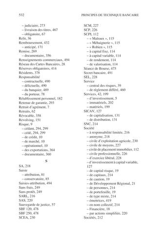 Principes de technique bancaire
