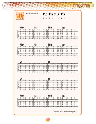 63
Pista de Jam No. 9
1 + 2 + 3 + 4 +
T
A
B
0
1
0
2
3
0
0
1
0
2
3
0
0
1
0
2
3
0
0
1
0
2
3
0
0
1
0
2
3
0
0
1
0
2
3
0
0
2
2
2
0
X
0
2
2
2
0
X
0
2
2
2
0
X
0
2
2
2
0
X
0
2
2
2
0
X
0
2
2
2
0
X
0
1
0
2
3
0
0
1
0
2
3
0
0
1
0
2
3
0
0
1
0
2
3
0
0
1
0
2
3
0
0
1
0
2
3
0
0
2
2
2
0
X
0
2
2
2
0
X
0
2
2
2
0
X
0
2
2
2
0
X
0
2
2
2
0
X
0
2
2
2
0
X
Do La
Continúa en la próxima página ...
T
A
B
0
0
0
2
2
0
0
0
0
2
2
0
0
0
0
2
2
0
0
0
0
2
2
0
0
0
0
2
2
0
0
0
0
2
2
0
2
3
2
0
X
X
2
3
2
0
X
X
2
3
2
0
X
X
2
3
2
0
X
X
2
3
2
0
X
X
2
3
2
0
X
X
0
0
0
2
2
0
0
0
0
2
2
0
0
0
0
2
2
0
0
0
0
2
2
0
0
0
0
2
2
0
0
0
0
2
2
0
2
3
2
0
X
X
2
3
2
0
X
X
2
3
2
0
X
X
2
3
2
0
X
X
2
3
2
0
X
X
2
3
2
0
X
X
Mim Re Mim Re
T
A
B
0
0
0
2
2
0
0
0
0
2
2
0
0
0
0
2
2
0
0
0
0
2
2
0
0
0
0
2
2
0
0
0
0
2
2
0
2
3
2
0
X
X
2
3
2
0
X
X
2
3
2
0
X
X
2
3
2
0
X
X
2
3
2
0
X
X
2
3
2
0
X
X
0
0
0
2
2
0
0
0
0
2
2
0
0
0
0
2
2
0
0
0
0
2
2
0
0
0
0
2
2
0
0
0
0
2
2
0
2
3
2
0
X
X
2
3
2
0
X
X
2
3
2
0
X
X
2
3
2
0
X
X
2
3
2
0
X
X
2
3
2
0
X
X
Mim Re Mim Re
T
A
B
0
0
0
2
2
0
0
0
0
2
2
0
0
0
0
2
2
0
0
0
0
2
2
0
0
0
0
2
2
0
0
0
0
2
2
0
2
3
2
0
X
X
2
3
2
0
X
X
2
3
2
0
X
X
2
3
2
0
X
X
2
3
2
0
X
X
2
3
2
0
X
X
0
0
0
2
2
0
0
0
0
2
2
0
0
0
0
2
2
0
0
0
0
2
2
0
0
0
0
2
2
0
0
0
0
2
2
0
2
3
2
0
X
X
2
3
2
0
X
X
2
3
2
0
X
X
2
3
2
0
X
X
2
3
2
0
X
X
2
3
2
0
X
X
Mim Re Mim Re
T
A
B
0
1
0
2
3
0
0
1
0
2
3
0
0
1
0
2
3
0
0
1
0
2
3
0
0
1
0
2
3
0
0
1
0
2
3
0
0
2
2
2
0
X
0
2
2
2
0
X
0
2
2
2
0
X
0
2
2
2
0
X
0
2
2
2
0
X
0
2
2
2
0
X
0
1
0
2
3
0
0
1
0
2
3
0
0
1
0
2
3
0
0
1
0
2
3
0
0
1
0
2
3
0
0
1
0
2
3
0
0
2
2
2
0
X
0
2
2
2
0
X
0
2
2
2
0
X
0
2
2
2
0
X
0
2
2
2
0
X
0
2
2
2
0
X
Do La
 