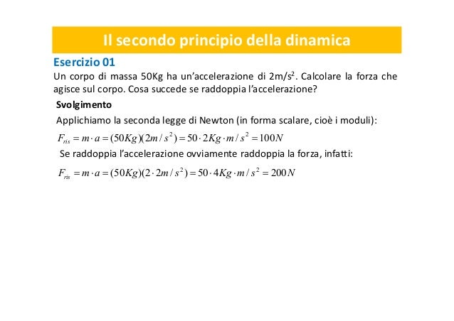 I Tre Principi Della Dinamica In Modo Semplice