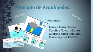 Integrantes:
• Laura Llanos Orozco.
• Carolina Navarro López.
• Gabriela Parra Londoño.
• María Tejedor Cáceres.
 