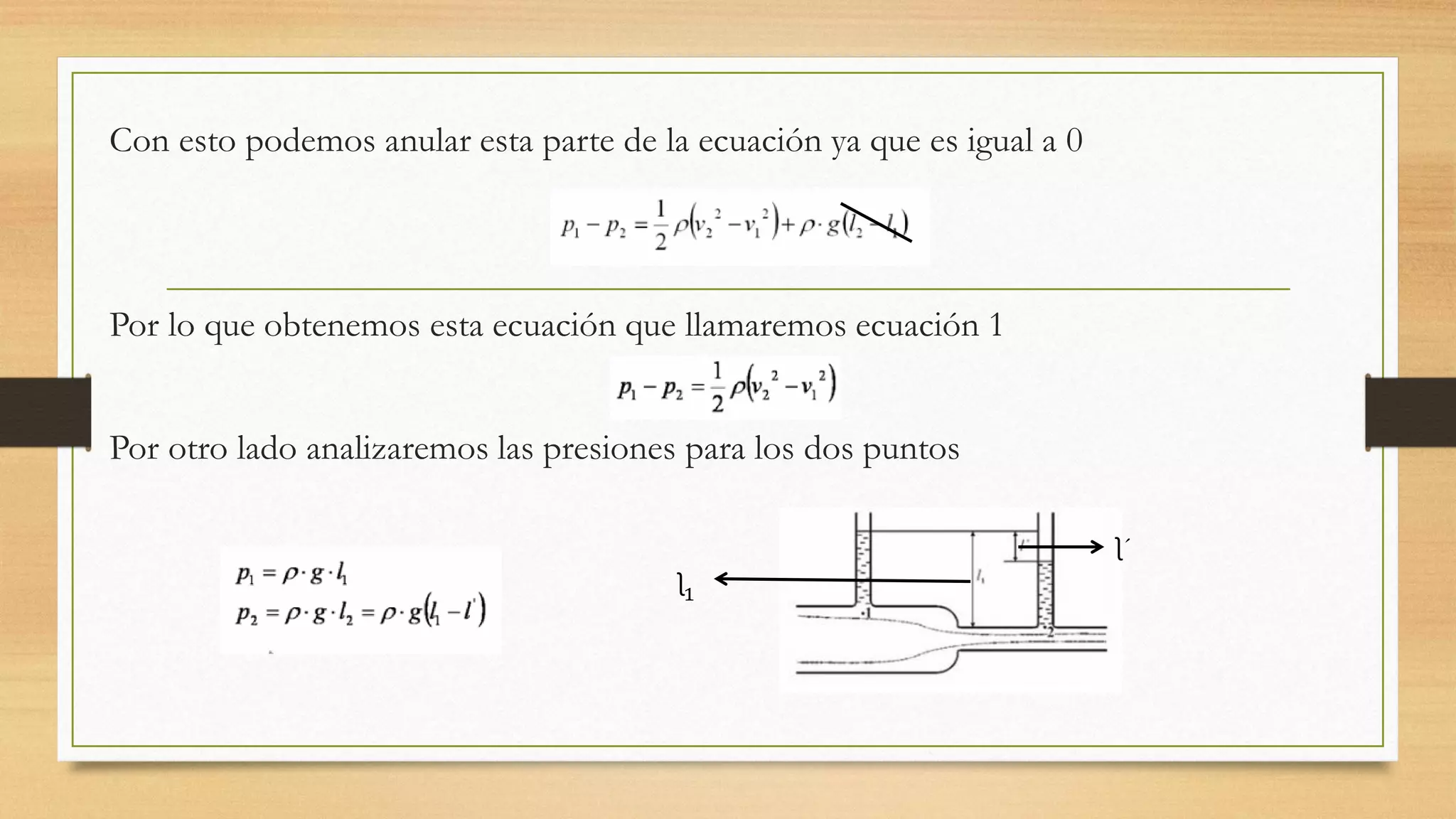 Principio de bernoulli | PDF