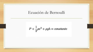 Ecuación de Bernoulli
 