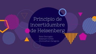 Principio de
incertidumbre
de Heisenberg
Rene Barragán
Adamari Cortés
Jhonnathan Zaragoza
 