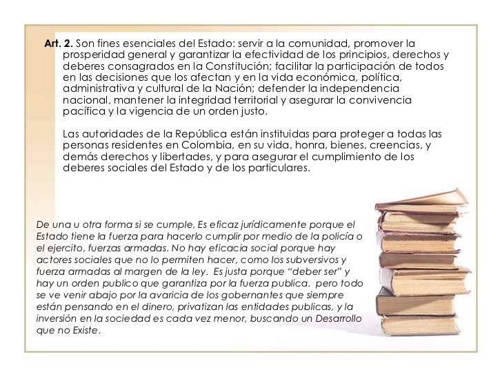 Principio de la constitucion politica de colombia