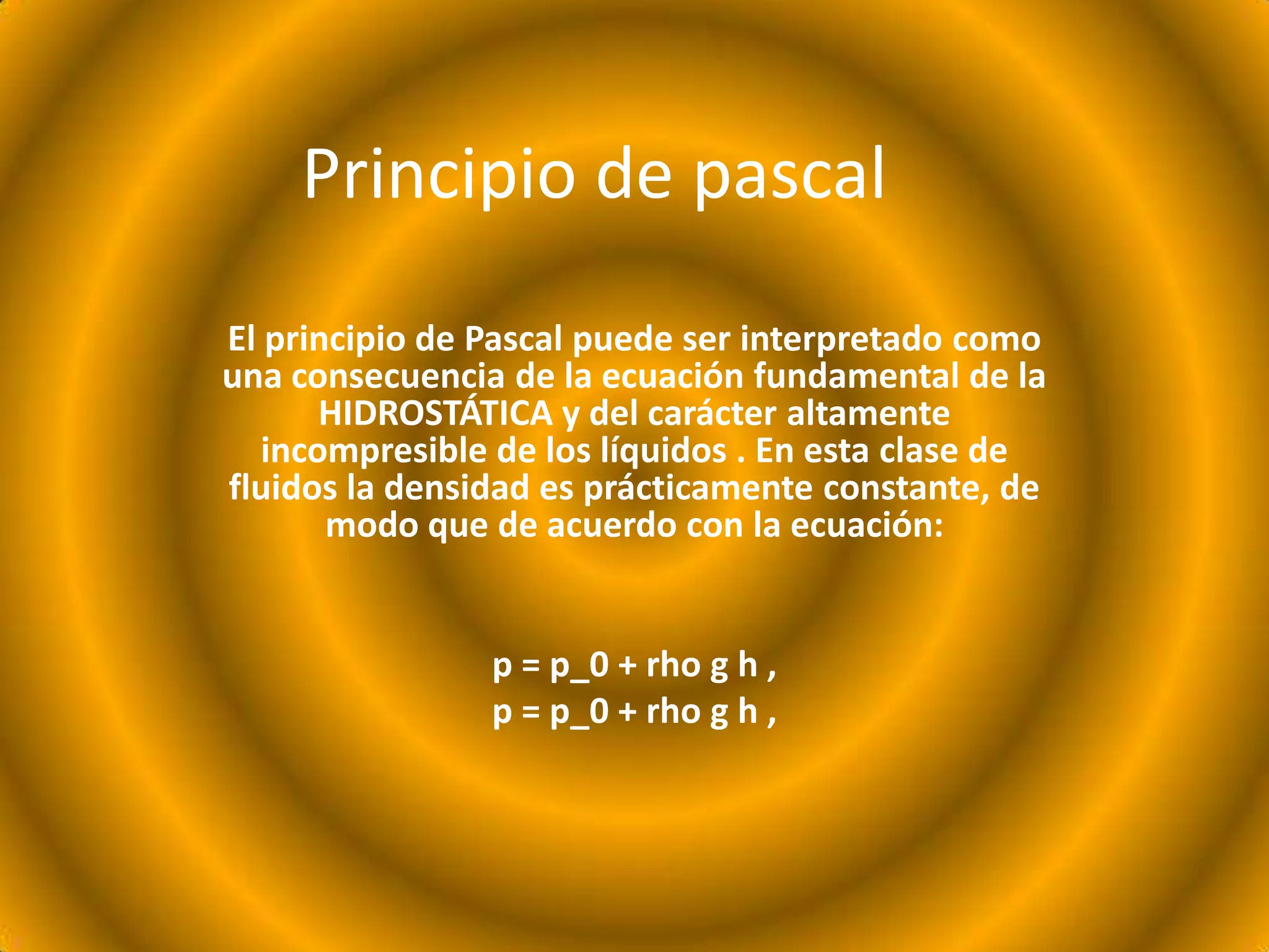 Principio de pascal | PPTX