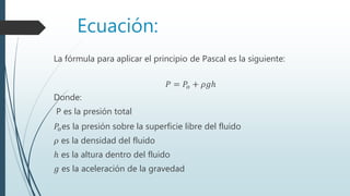 Principio de pascal | PPTX