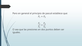 Principio de pascal | PPTX