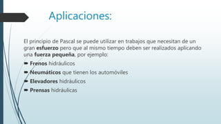 Principio de pascal | PPTX