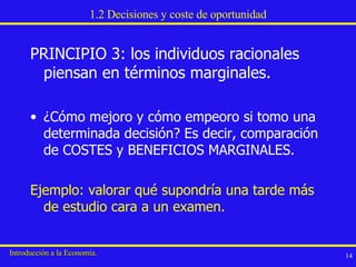 Terminos Marginales Principios Básicos de Economía | PPT