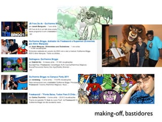 making-off, bastidores
 