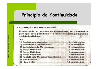 Princípio da Continuidade
Prof.Esp. Moisés Mendes
 