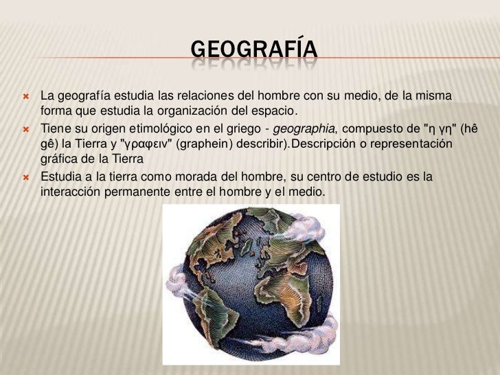 Principios basicos de la geografia