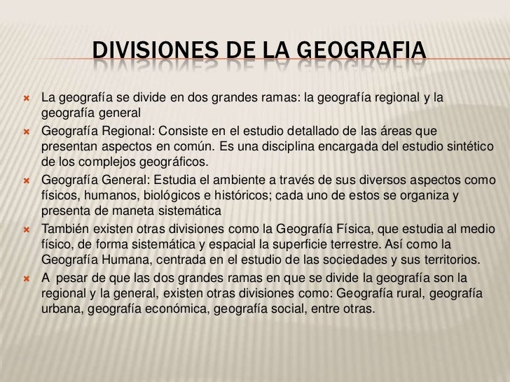 Principios basicos de la geografia
