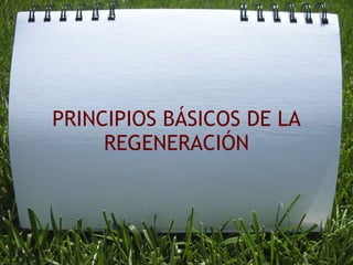 PRINCIPIOS BÁSICOS DE LA REGENERACIÓN   