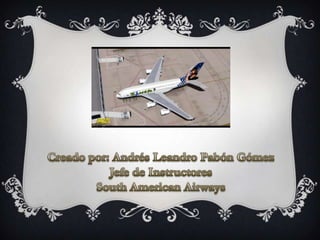 Creado por: Andrés Leandro Pabón GómezJefe de InstructoresSouth American Airways
