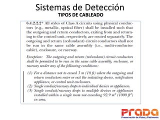 Sistemas de Detección
     TIPOS DE CABLEADO
 