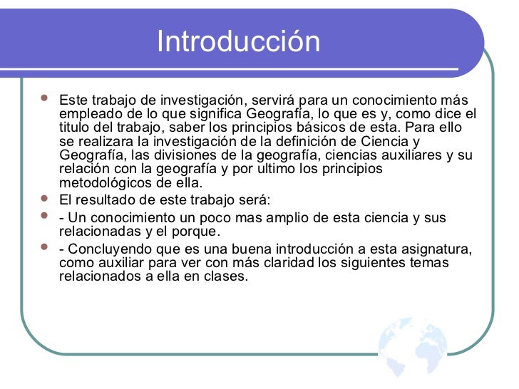 Principios básicos de la geografía