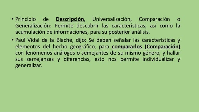 Principios básicos de la geografía