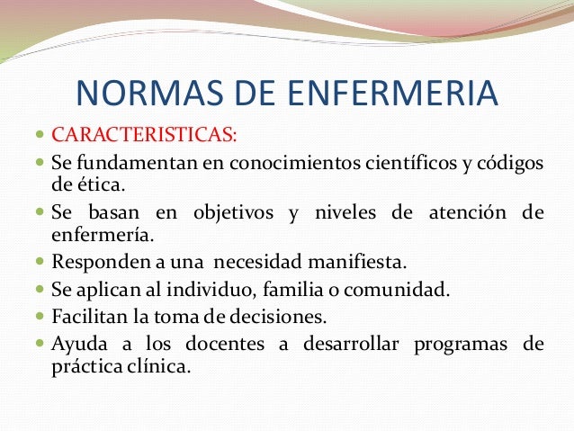 Principios cientificos guian la enfermeria