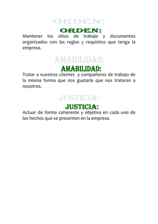 Principios corporativos