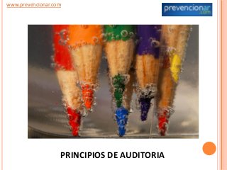 www.prevencionar.com

PRINCIPIOS DE AUDITORIA

 
