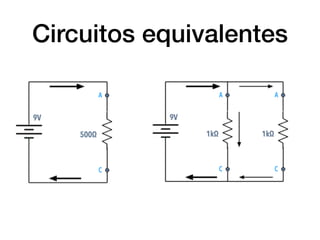 Circuitos equivalentes
 