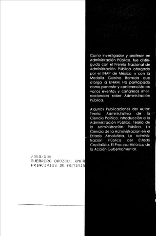 Principios de la administración pública