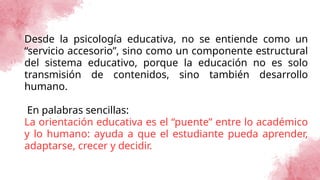 Principios y Enfoques de la Orientación Educativa para el Desarrollo ...