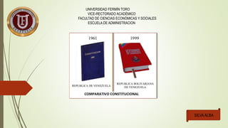 UNIVERSIDAD FERMÍN TORO
VICE-RECTORADO ACADÉMICO
FACULTAD DE CIENCIAS ECONÓMICAS Y SOCIALES
ESCUELA DE ADMINISTRACION
SILVA ALBA
 
