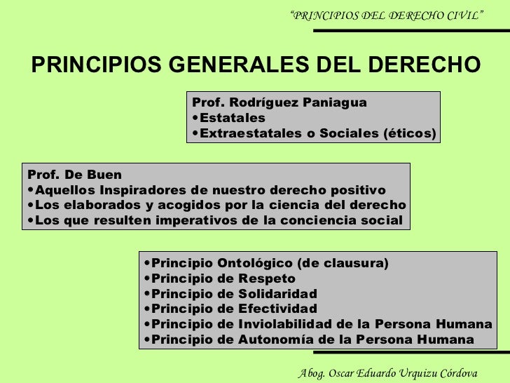 Principios Del Derecho Civil Y Propiedad Privada