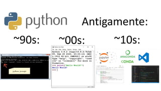 Antigamente:
~90s: ~00s: ~10s:
 