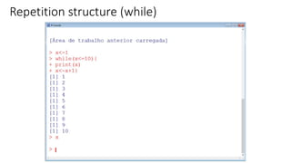 Repetition structure (while)
 