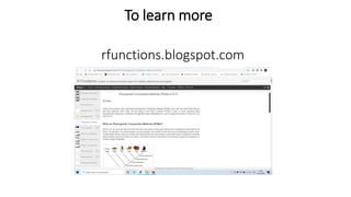 rfunctions.blogspot.com
To learn more
 