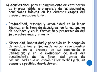 Principios Del Presupuesto