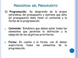 Principios Del Presupuesto